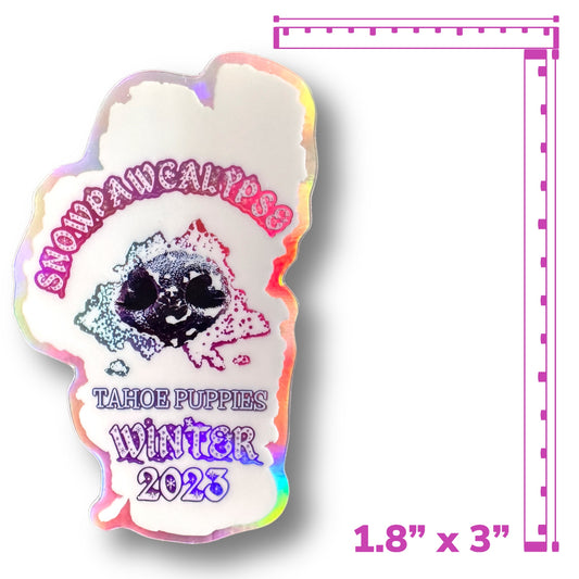 Holographic Sticker, SNOWPAWCALYPSE